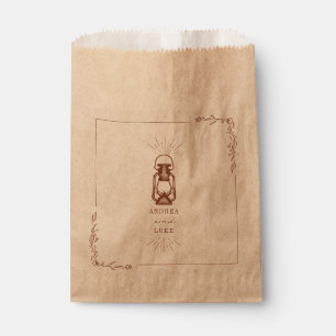Sachets En Papier Vintage Lanterne Rustique Terracotta Mariage Favor