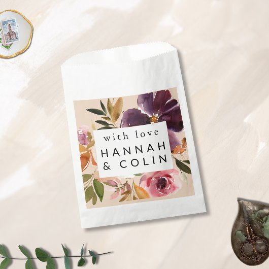 Sachets En Papier Violet Meadows Automne Moderne Floral