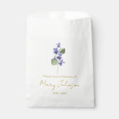 Sachets En Papier Violet | Simple Faire sachet de graines Funéraille (Devant)