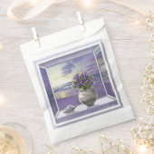 Sachets En Papier Violets dans un bocal de lune, (Coupé)