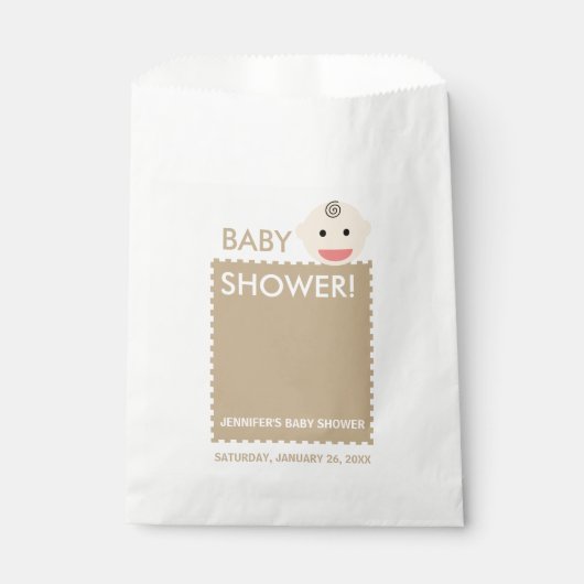 Sachets En Papier Visage bébé (Devant)