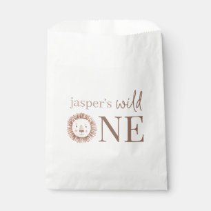 Sachets En Papier Visage d'un lion sauvage