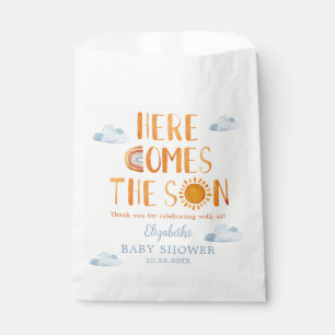 Sachets En Papier Voici Le Fils Baby shower Merci