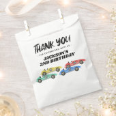 Sachets En Papier Voiture de course Anniversaire Merci (Coupé)