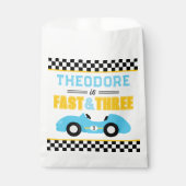 Sachets En Papier Voiture de course Fast & Three 3e anniversaire (Devant)