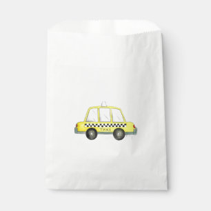 Sachets En Papier Voiture de taxi New York City NYC Jaune À damiers