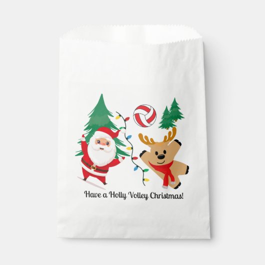 Sachets En Papier Volleyball Team Treat Bag (Devant)