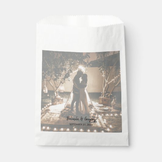 Sachets En Papier Vos propres photos Mariage passé (Devant)