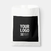 Sachets En Papier Votre logo avec code QR et texte modifiables (Devant)