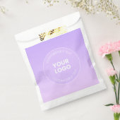 Sachets En Papier Votre logo | Dégradé ombré lavande subtil (Scellé)
