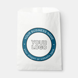 Sachets En Papier Votre logo ou conception et texte circulaire perso
