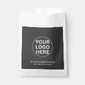 Sachets En Papier Votre logo Professionnel Entreprise Promotion Gris (Devant)