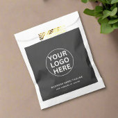 Sachets En Papier Votre logo Professionnel Entreprise Promotion Gris
