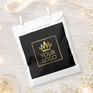 Sachets En Papier Votre logo sur un Arrière - plan couleur