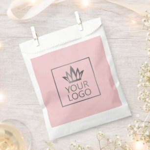 Sachets En Papier Votre logo sur un Arrière - plan couleur