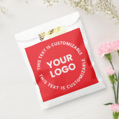 Sachets En Papier Votre logo/toute image téléchargée et tout texte c (Scellé)