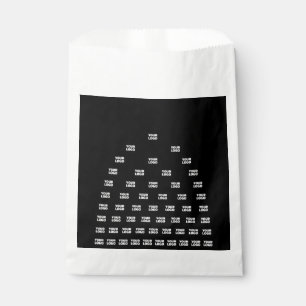 Sachets En Papier Votre Motif d'arche unique Logo Noir (modifiable