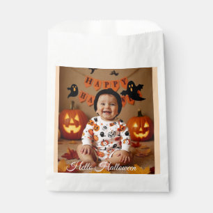 Sachets En Papier Votre photo ici Sac de fête Halloween heureux