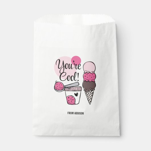 Sachets En Papier Vous êtes Cool Valentine's Day Favor Bag (Devant)