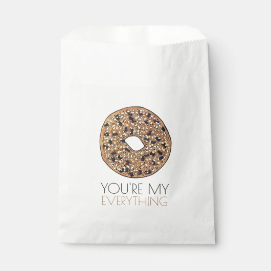 Sachets En Papier Vous êtes My Everything Bagel Petit déjeuner Amour (Devant)
