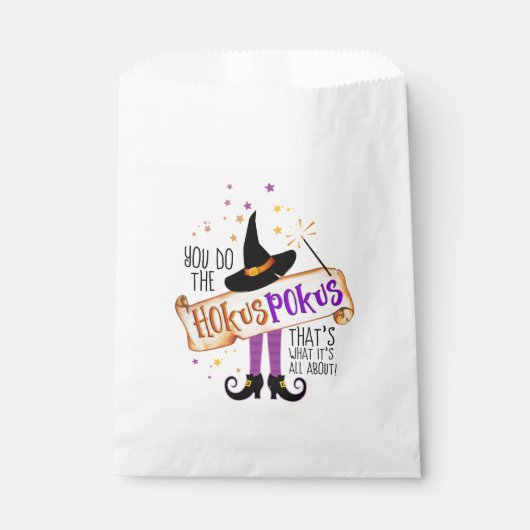 Sachets En Papier Vous faites le Hokus Pokus Witch Magic ID982 (Devant)