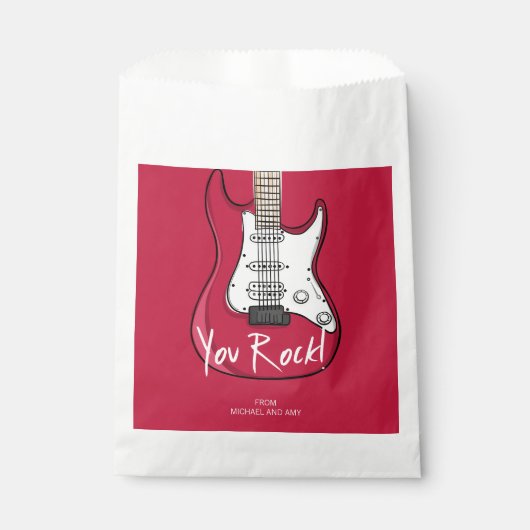 Sachets En Papier Vous Rock Valentine's Day Favor sac (Devant)