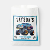 Sachets En Papier Vroom Zoom Monster Camion Boom | 1ère fête d'anniv (Devant)