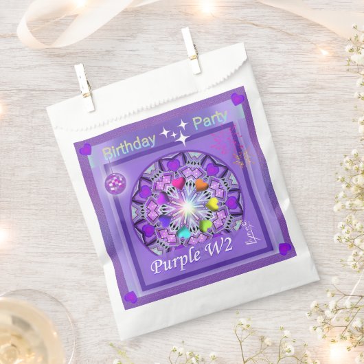 Sachets En Papier W2 pourpre (Coupé)