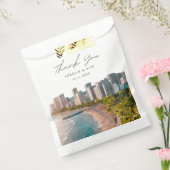 Sachets En Papier Waikiki Wedding Favoriser Photo Merci (Scellé)