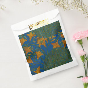 Sachets En Papier Walter Crane Modèle floral à l'ancienne Day Lily