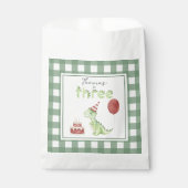 Sachets En Papier Watercolor Dinosaur 3rd birthday (Devant)