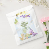 Sachets En Papier Watercolor Dinosaur Birthday Invites (Scellé)