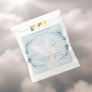 Sachets En Papier Watercolor Dove Bird Seed Packet Funeral Memorial