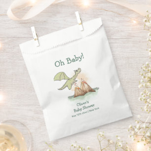 Sachets En Papier Watercolor Magic Dragon Mountain Boy Baby shower