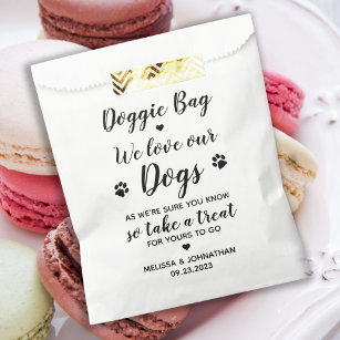 Sachets En Papier We Lots Our Dogs Biscuit Bar Dog Mariage