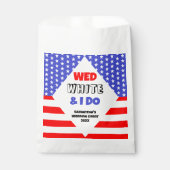 Sachets En Papier Wed, White & I Do Patriotic Mariage Event (Devant)