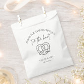 Sachets En Papier Wedding Pretzel Favor Bags Personalized (Coupé)