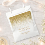 Sachets En Papier *Wedding shower Confetti de texture or (Coupé)