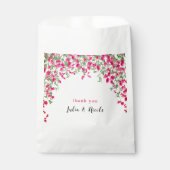 Sachets En Papier Wedding shower forestier tropical des Bougainvilli (Devant)
