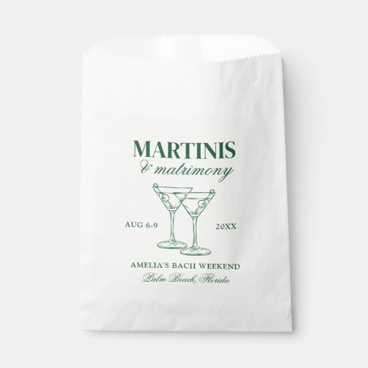 Sachets En Papier Week-end de maris et mariage (Devant)