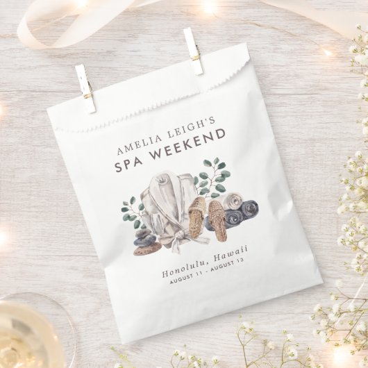 Sachets En Papier Week-end spa Bachelorette (Coupé)