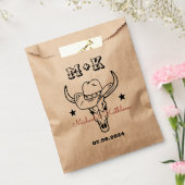 Sachets En Papier Western Cowboy Bull Skull Bohemian Mariage campagn (Scellé)