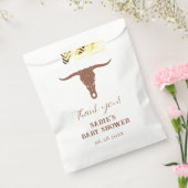 Sachets En Papier Western Terracotta Longhorn Baby shower Favoriser (Scellé)
