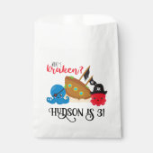 Sachets En Papier "What's Kraken" Octopus Pirate Children's Birthday (Devant)