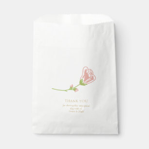 Sachets En Papier Whimsical & Elegant Floral Mariage Couple