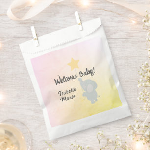 Sachets En Papier Whimsical Elephant Welcome Baby