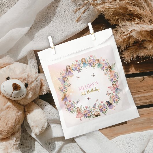 Sachets En Papier Whimsical flower fairy garden 5th birthday 