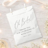 Sachets En Papier Whimsical Genre Neutre Oh Baby shower Merci (Coupé)