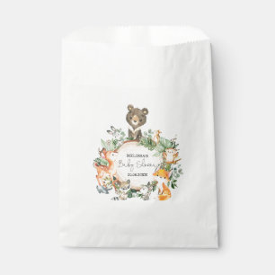 Sachets En Papier Whimsical Greenery Woodland Baby Animals Party
