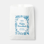 Sachets En Papier Whimsical Hanoukka Holiday Cute Custom (Devant)